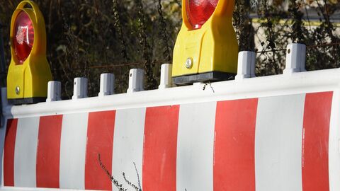 Baustelle Bild einer Baustellenabsperrung