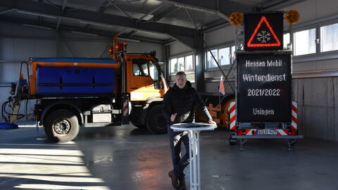 Hessen Mobil-Präsident Heiko Durth begrüßt die Anwesenden