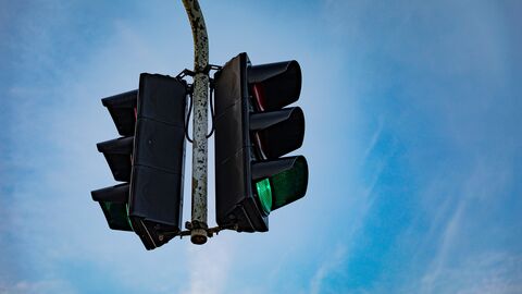 Lichtsignalanlagen Ein Ampel
