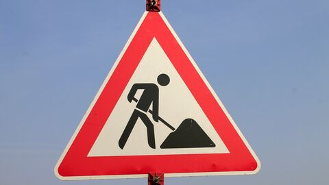 Baustellenschild Baustellenschild