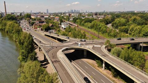 Brückenbauwerk Hanauer Landstraße Frankfurt Fechenheim Brückenbauwerk Hanauer Landstraße Frankfurt Fechenheim