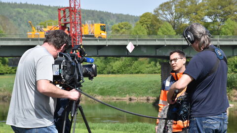 Bauwerksprüfung Gieselwerder 9 Der Brückenexperte im Interview mit dem Hessischen Rundfunk