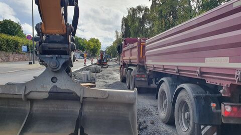 Bauarbeiten auf der B 254