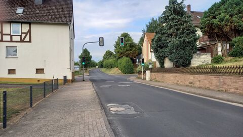 Orstansicht Ampelanlage Fürstenhagen