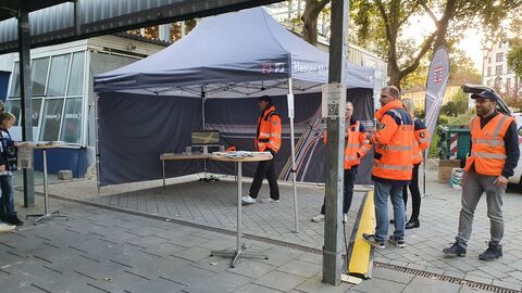 Hessen Mobil goes Kassel Huskies 5 Am Infostand informierte Hessen Mobil über die vielfältigen Ausbildungsmöglichkeiten