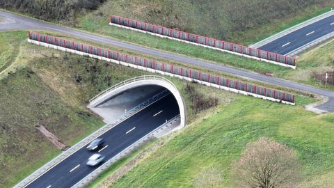 BW 7 – Schiewe Halbe BW 7 –Schiewe Halbe - Eine Brücke übreführt ein Straße