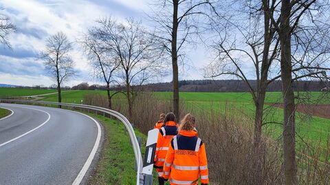 Aufhängung von Haselmaus-Kästen Die Artenschutzexperten von Hessen Mobil im Einsatz 19