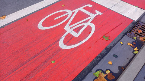 Radwegemarkierung Radwegemarkierung