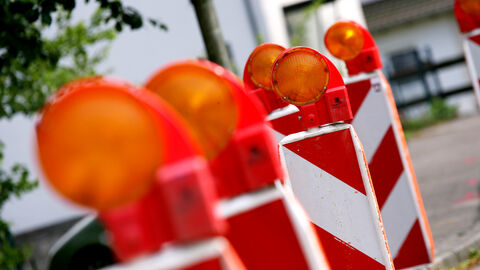 Baustellenpfeiler Baustellenpoller