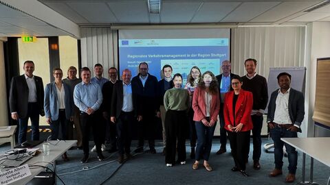 Delegation von Hessen Mobil in der „Ringzentrale Stuttgart“