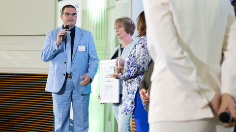 Andreas Weigmann bei der Preisverleihung Andreas Weigmann bei der Preisverleihung