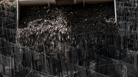 Die Wabenkonstrulktion aus der Nähe