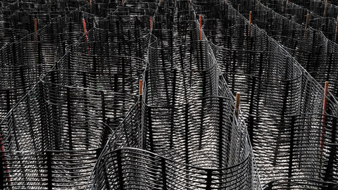 Die Wabenkonstrulktion aus der Nähe