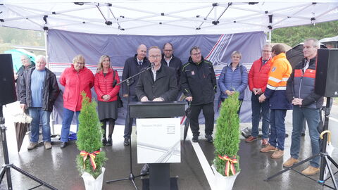 Der Landrat am Rednerpult