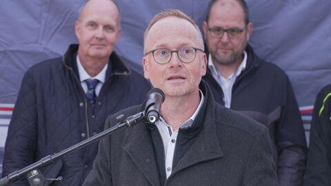 Der Landrat am Rednerpult