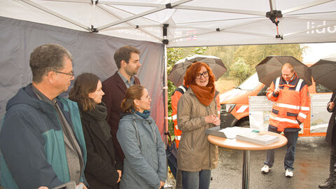 Vizepräsidentin Kathrin Brückner begrüßt die Anwesenden