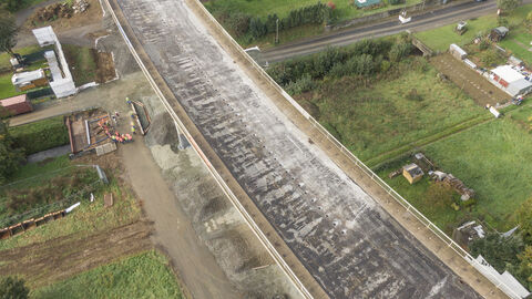Drohnenaufnahme Kerkerbachtalbrücke vor der Sprengung