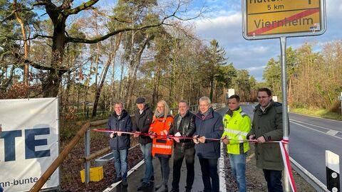 Verkehrsfreigabe Radweg Hüttenfeld-Viernheim