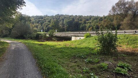 Überführung der B45 über die Mümling bei Bad König