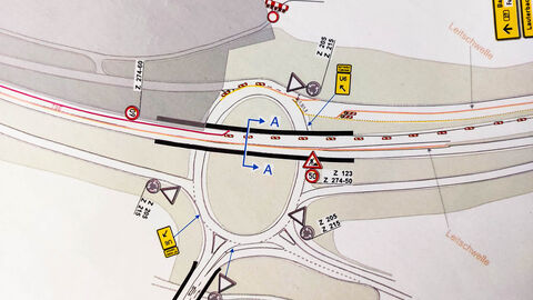 Plansizze des Bronzeller Kreisels 