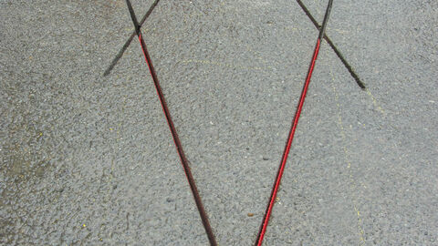 Die in den Boden eingelassene Induktionsschleife