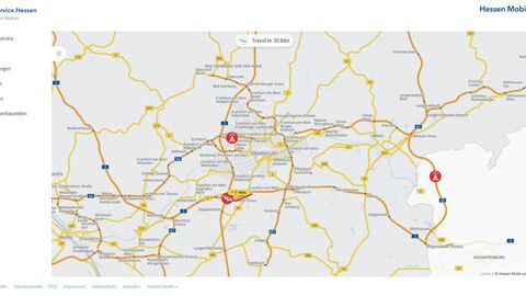 Ein Screenshot der Website https://verkehrsservice.hessen.de/