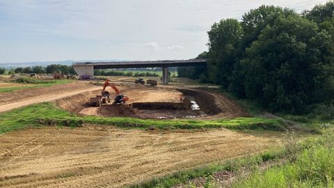 B7 OU Calden Aushubarbeiten