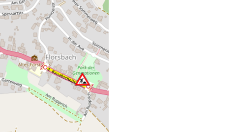 Bauabschnitt 4 auf der B 276 im Flörsbachtal