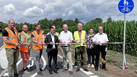 Verkehrsfreigabe des Geh- und Radweges an der L 3115 zwischen Groß-Zimmern und Klein-Zimmern