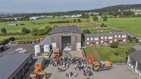 Tag der Ausbildung 2024 - 12 Drohnenfoto der Meisterei von oben