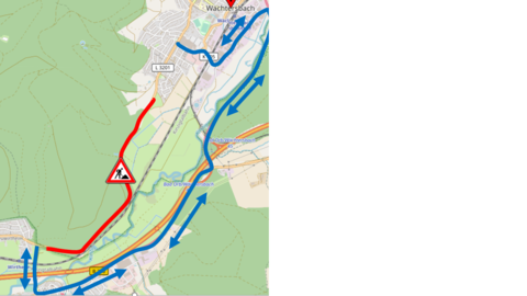 Umleitungsplan der L 3201