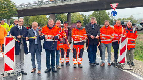 Gruppenfoto Freigabetermin Bronnzeller Kreisel