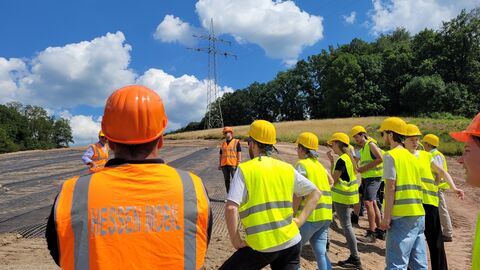 Baustellenbegehung Ortsumgehung Mörlenbach