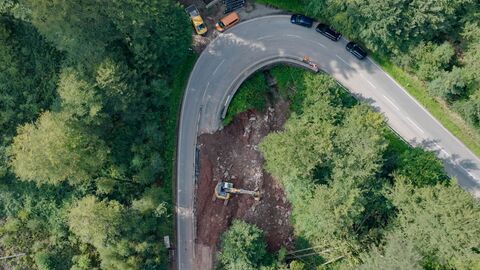 Außergewöhnlicher Starkregen im Reinhardswald Außergewöhnlicher Starkregen im Reinhardswald