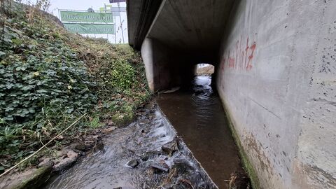 L 3105 Unterführung Ulfenbach in Grasellenbach