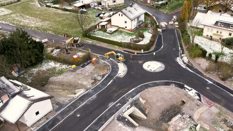 Luftbildaufnahme Ortsdurchfahrt Körnbach