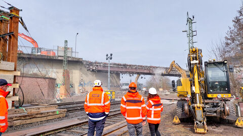 Brückenabbruch L 3089 Marburg-Nord Brückenabbruch L 3089 Marburg-Nord