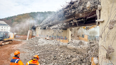 Brückenabbruch L 3089 Marburg-Nord Brückenabbruch L 3089 Marburg-Nord