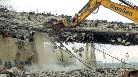 Brückenabbruch L 3089 Marburg-Nord Brückenabbruch L 3089 Marburg-Nord