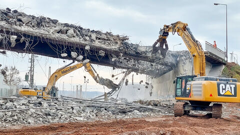 Brückenabbruch L 3089 Marburg-Nord Brückenabbruch L 3089 Marburg-Nord
