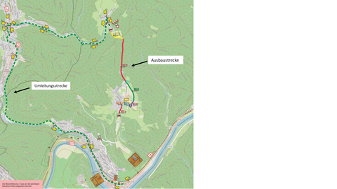 K 36 Ortsdurchfahrt Darsberg bis Grein - Umleitung