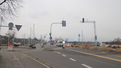 Landesstraße 3040 bei Königsstädten - Kreuzungsbereich