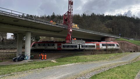 B 45: Brückensperrung bei Bad König / Zell B 45: Brückensperrung bei Bad König / Zell