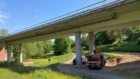 B 45 Talbrücke bei Bad König B 45 Talbrücke bei Bad König