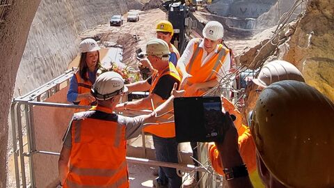 Tunneldurchstich Berkersklamm 1