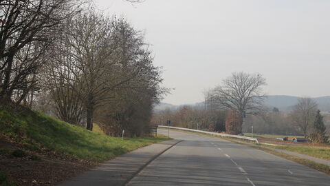 Kreisstraße 24 zwischen Fahrenbach und Fürth