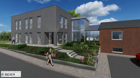 Computerillustration Neubau SM Meißner