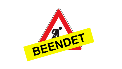 Baustelle beendet Baustelle beendet