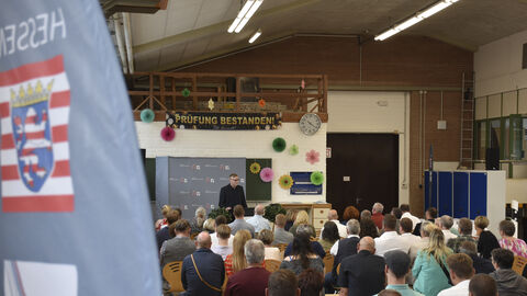 Freisprechungsfeier 2025 - 7 Hessen Mobil-Präsident Heiko Durth begrüßt die Gäste