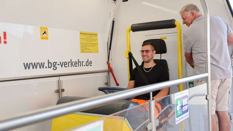 Tag der Arbeitssicherheit 2025 - 03 Gurtschlitten des DRV